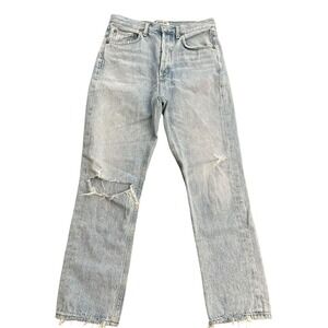 AGOLDE Jeans Women's Size 26‎ Button Fly High Rise 100% Cotton Distressed #A5-8